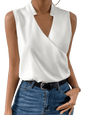 Fashion V-neck Sleeveless Print Women Tops And Blouses 2023 Summer Casual White Tank Top Femme Shirt Blouse