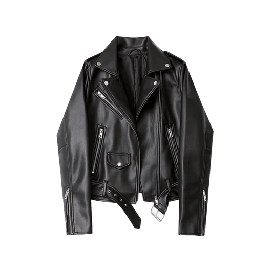 RARF Spring and Autumn 2024 The new belt detachable epaulet motorcycle jacket leather jacket